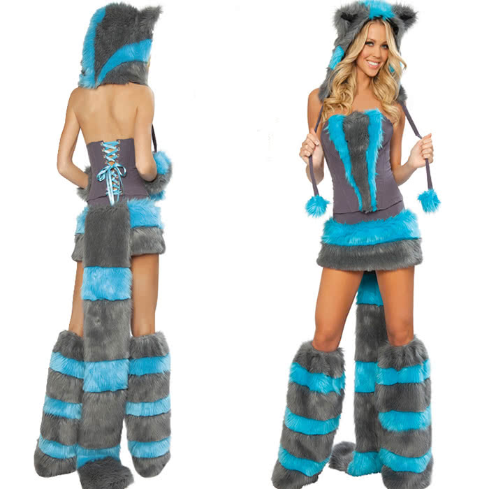 New Fashion Halloween COS animal costume Leopard party Uniform