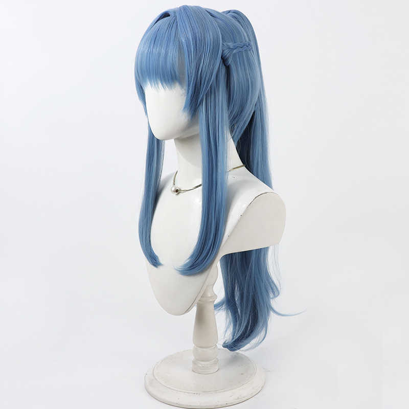 omgcos Goddess of Victory: Nikke Helen Light Blue Cosplay Wig