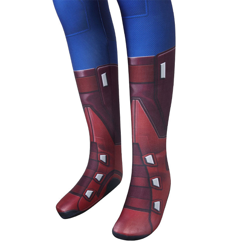The First Avenger Captain America Kids Jumpsuit Cosplay Costumes