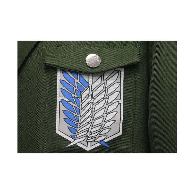 Attack on Titan 4 Season Mikasa Ackerman Survey Corps Uniform Set Cosplay Costume