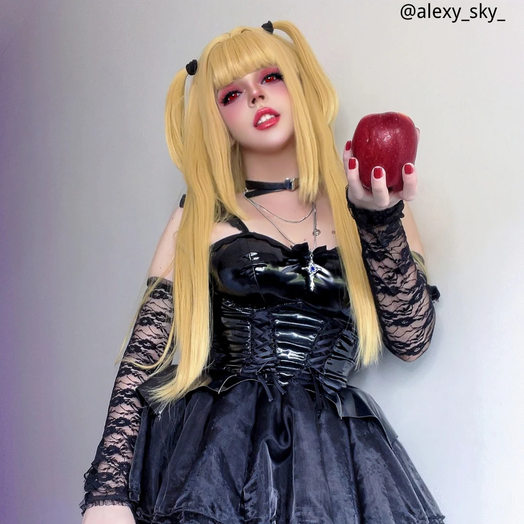 omgcos Death Note Misa Amane Blonde Halloween Cosplay Wig
