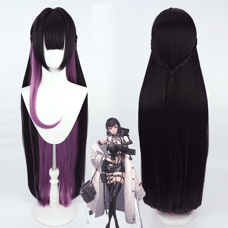 omgcos Goddess of Victory: Nikke Mihara Mixed Purple Cosplay Wig