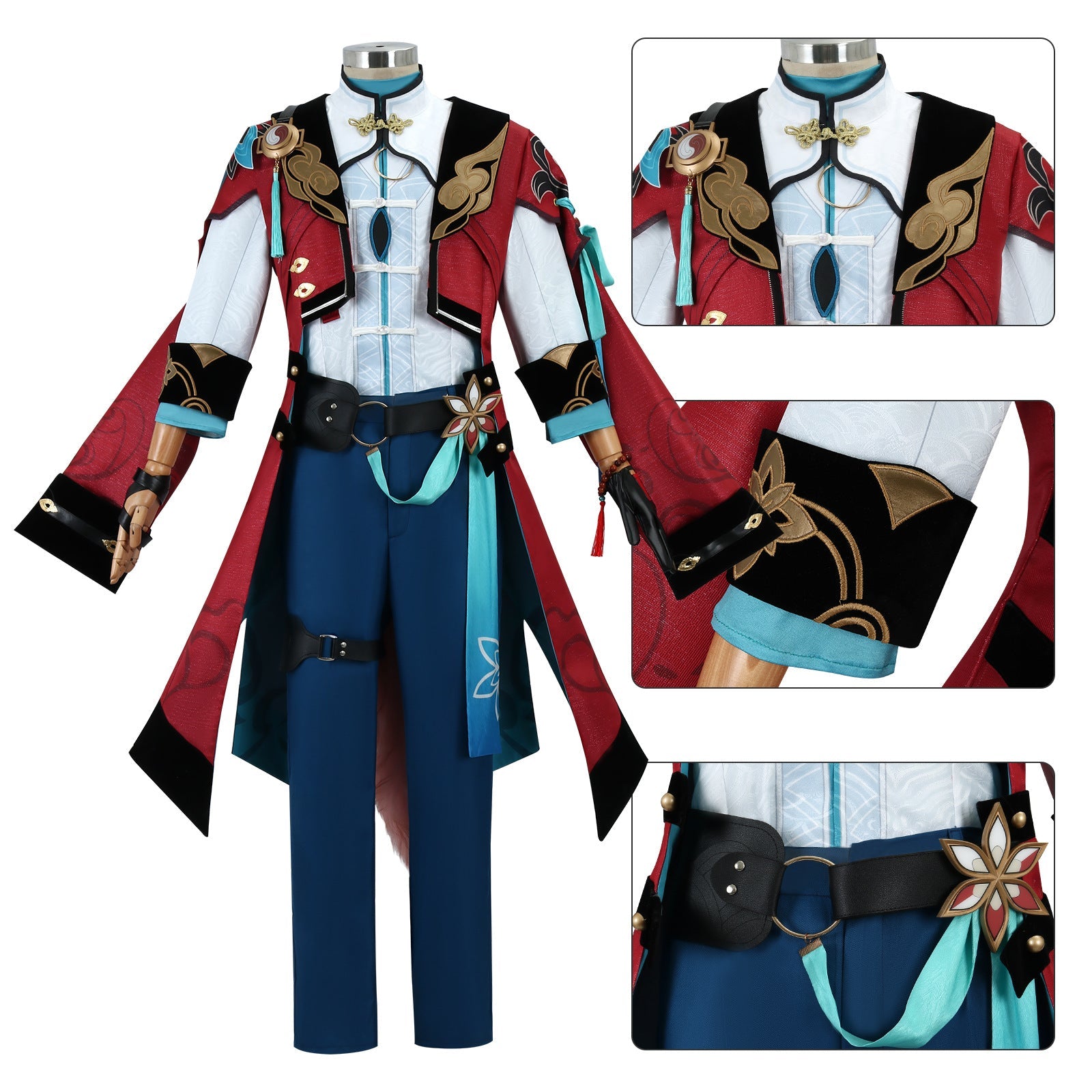 Game Honkai: Star Rail Jiao Qiu Fullset with Tail Cosplay Costumes
