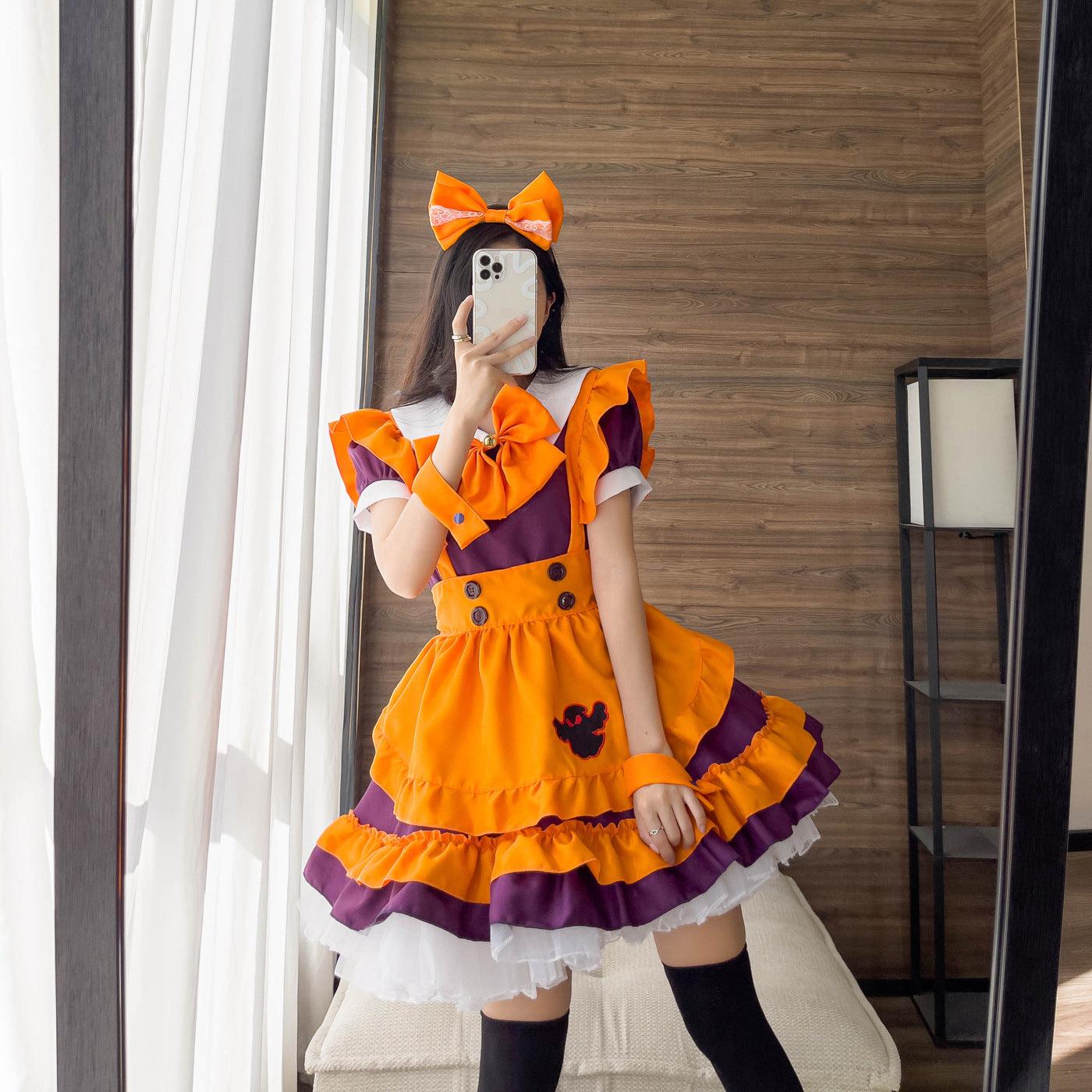 Waitress Plus Size Maid Outfit Halloween Fancy Cosplay Costume