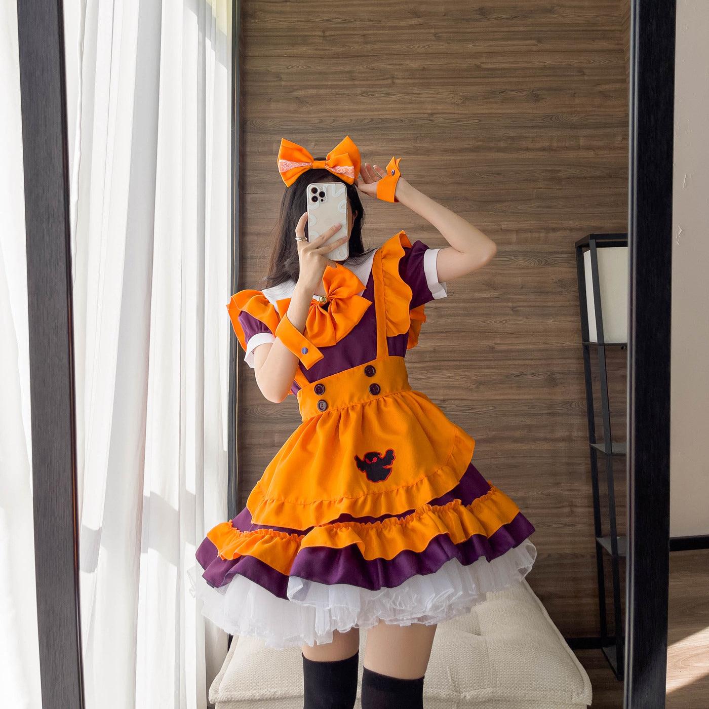 Waitress Plus Size Maid Outfit Halloween Fancy Cosplay Costume