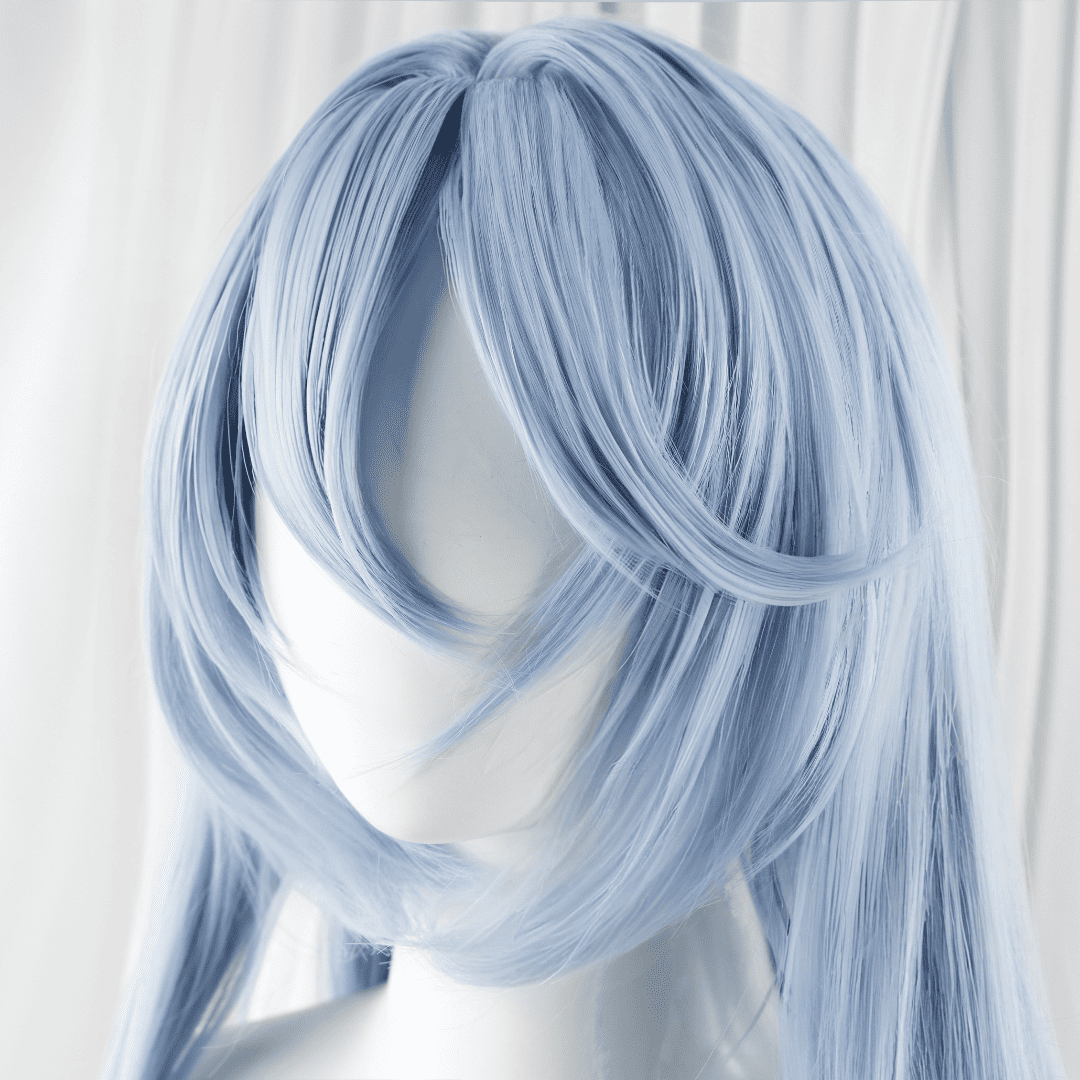 Ready To Ship EVA Rei Blue Long Curly Cosplay Wigs