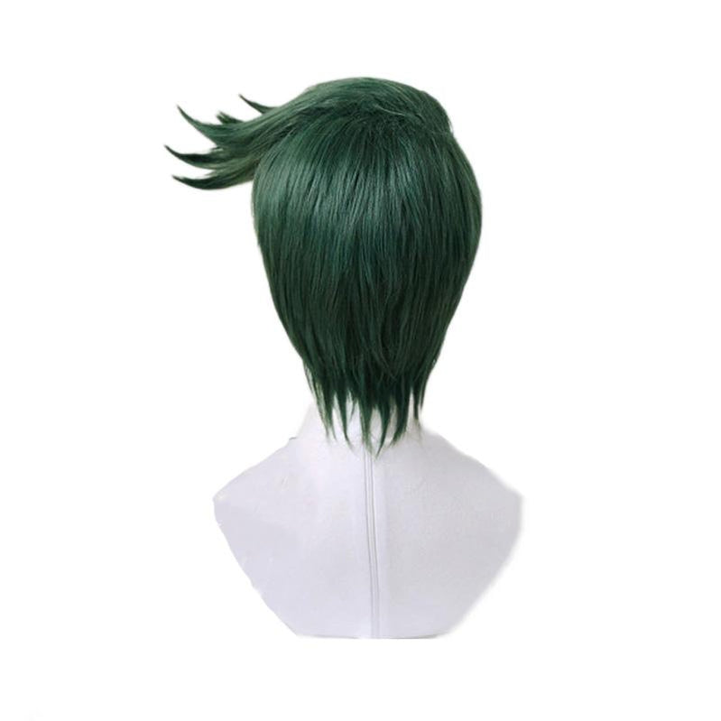 JoJo's Bizarre Adventure Diamond is Unbreakable Rohan Kishibe Short Green Cosplay Wigs