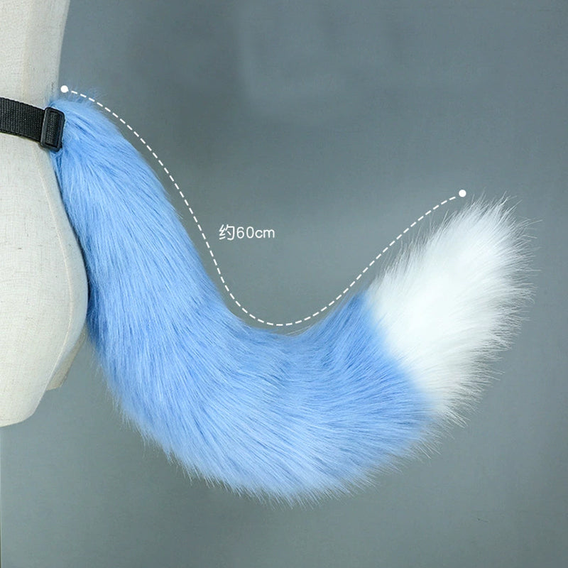 omgcos Anime Fox Tail Cosplay Props Fur Tail 11 Colors