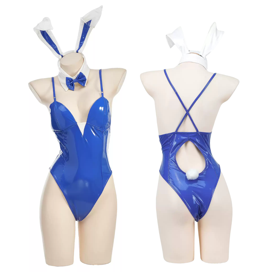 omgcos Blue Archive Blue Bunny Bodysuit Sexy Cosplay Costume
