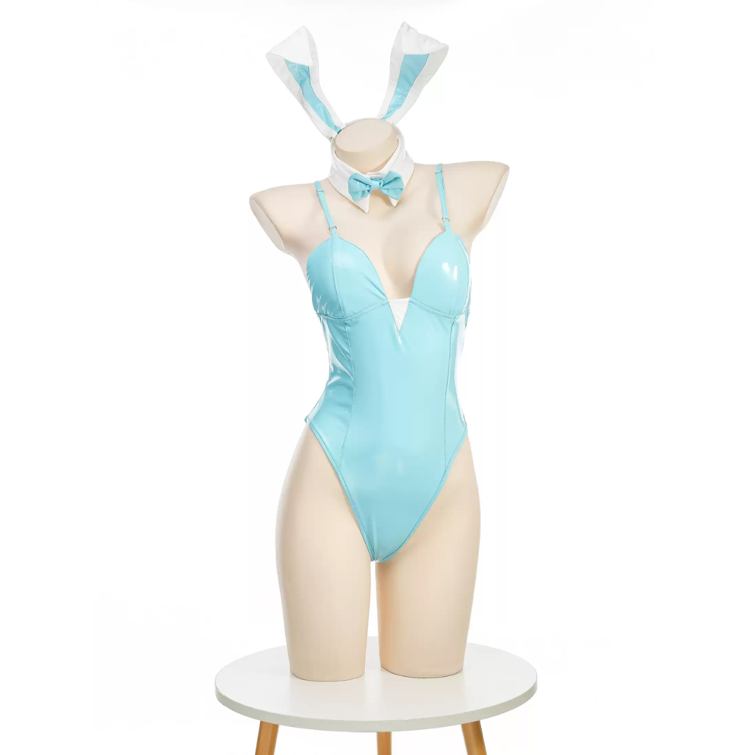 omgcos Blue Archive Blue Bunny Bodysuit Sexy Cosplay Costume