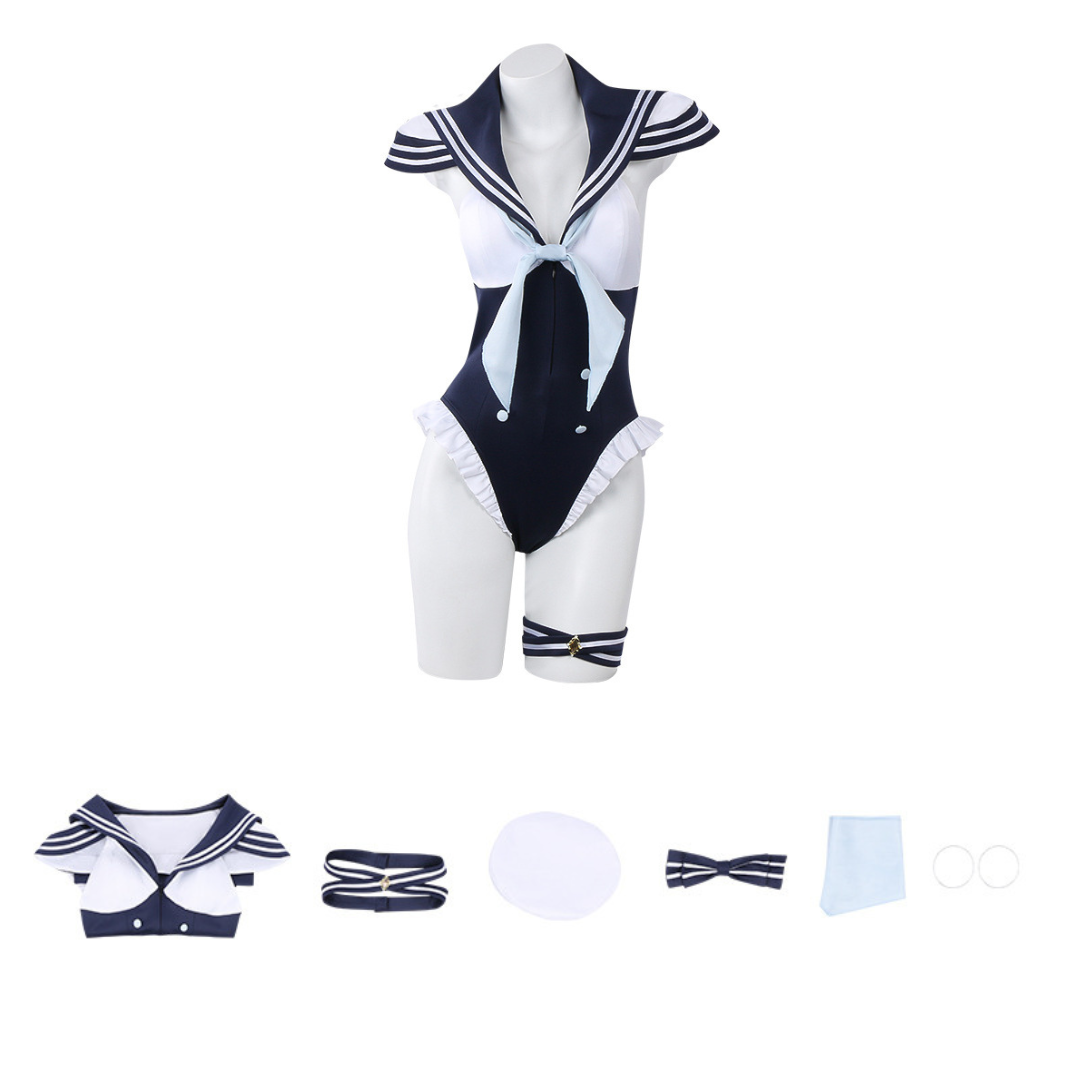omgcos Dress Up Doll Kitagawa Navy Style Swimsuit Anime Cosplay Costume