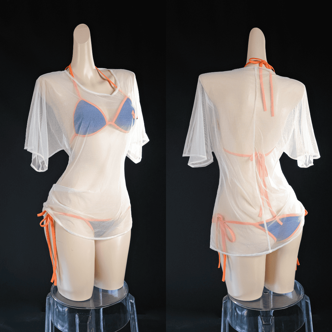 omgcos FGO Tamamo No Mae Swimsuit Sexy Bikini Cosplay Costume