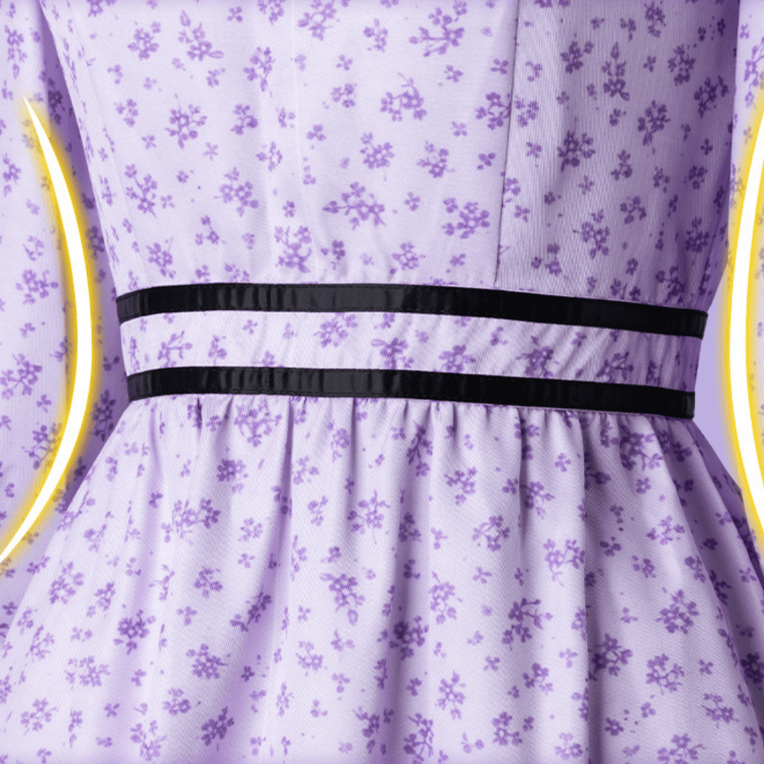 omgcos Fern Cosplay Costume Purple Floral Dress Frieren Cosplay Outfits