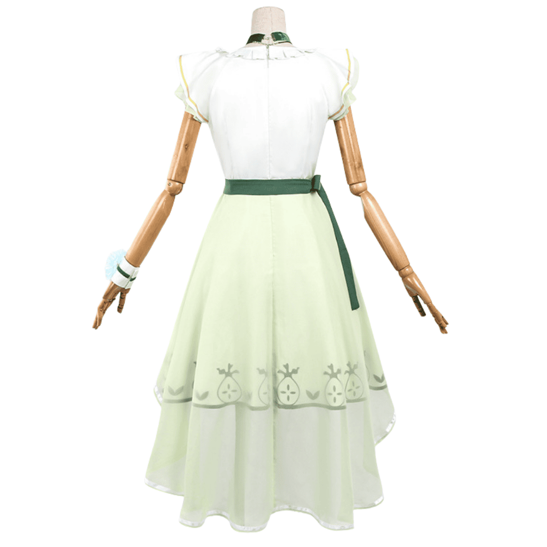 omgcos Frieren Cosplay Costume Cottagecore Dress Green Outfits