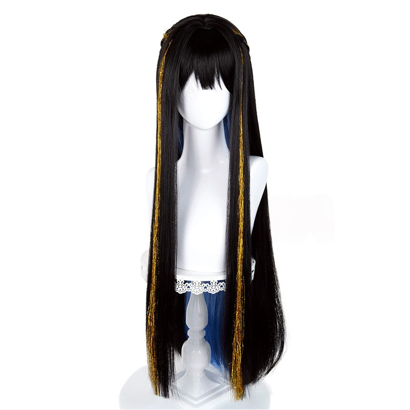 omgcos Game Honkai: Star Rail Constance 90cm Mixed Black Cosplay Wig