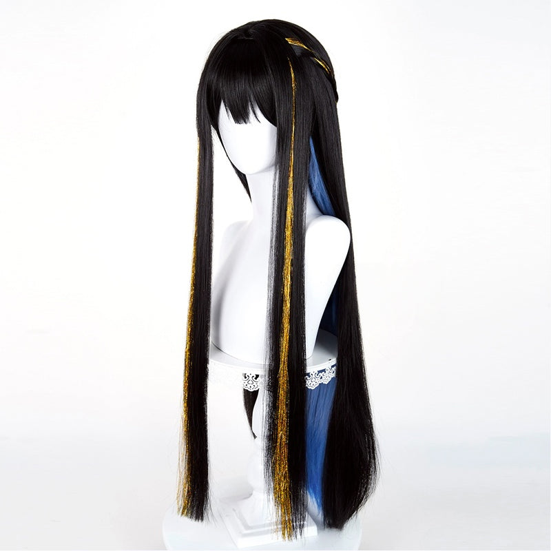 omgcos Game Honkai: Star Rail Constance 90cm Mixed Black Cosplay Wig