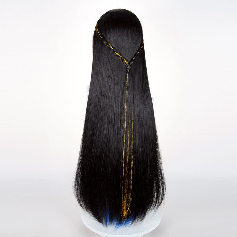 omgcos Game Honkai: Star Rail Constance 90cm Mixed Black Cosplay Wig