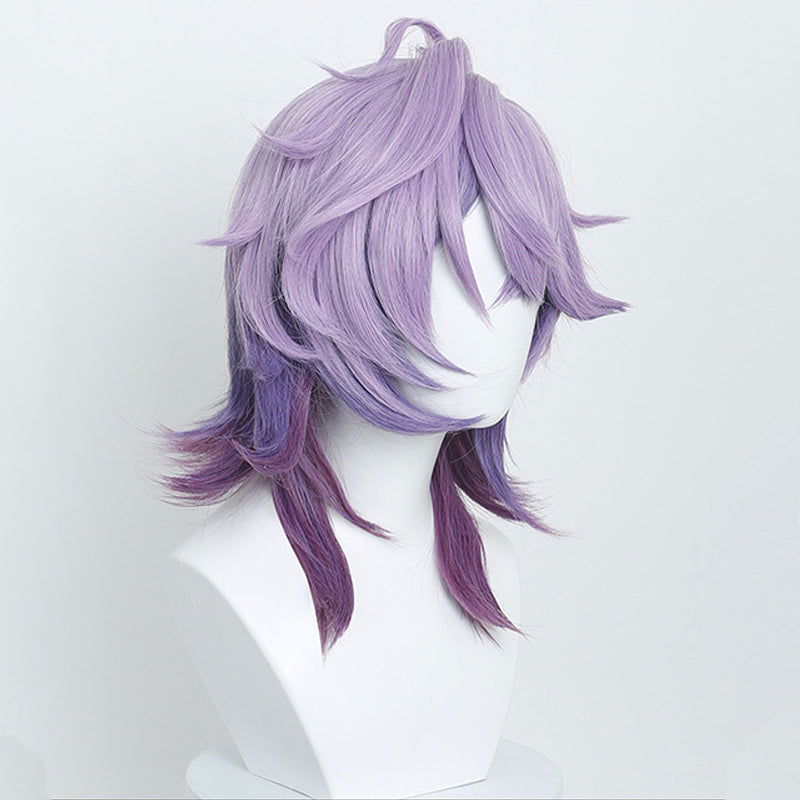 omgcos Genshin Impact Durin 40cm Mixed Purple Cosplay Wig
