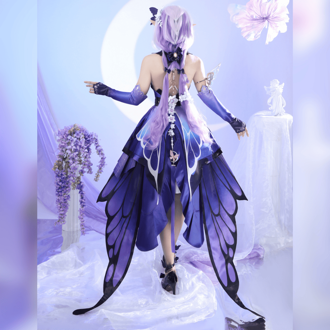 omgcos Honkai Star Rail Castorice Butterfly Cosplay Costume