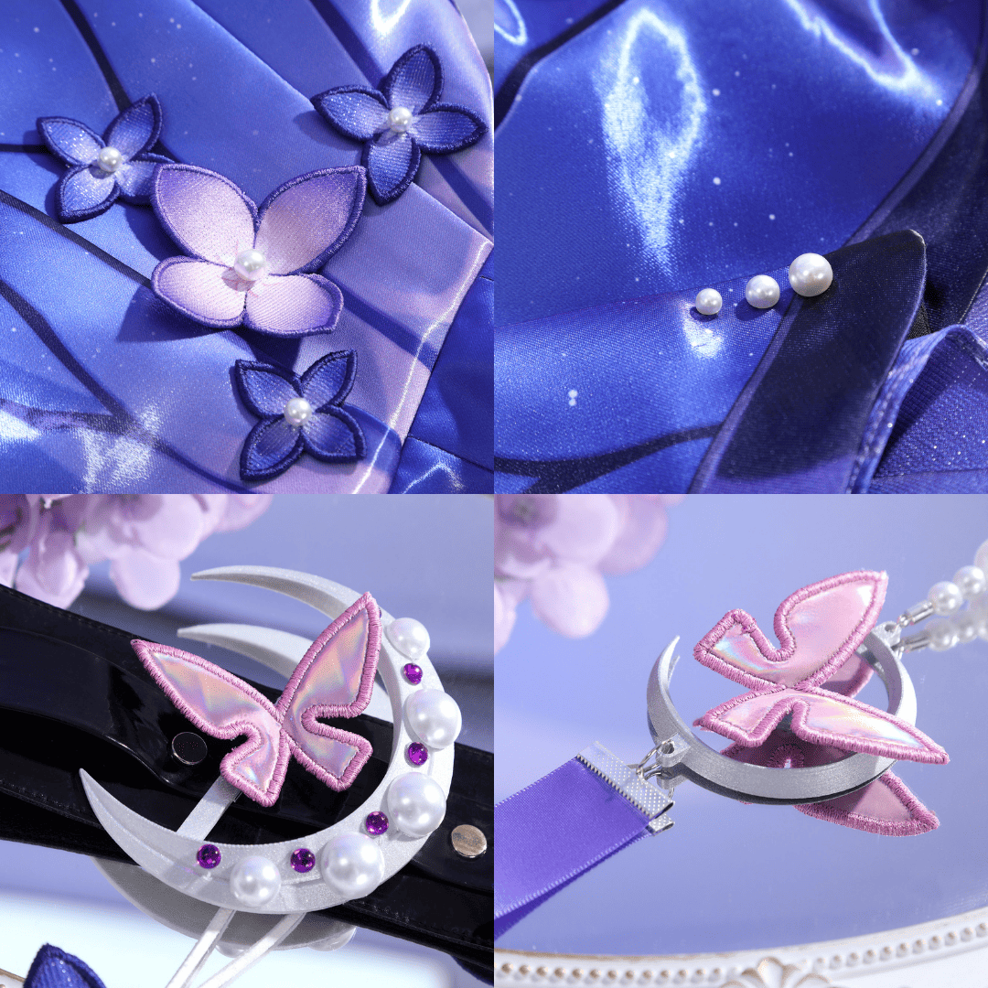 omgcos Honkai Star Rail Castorice Butterfly Cosplay Costume