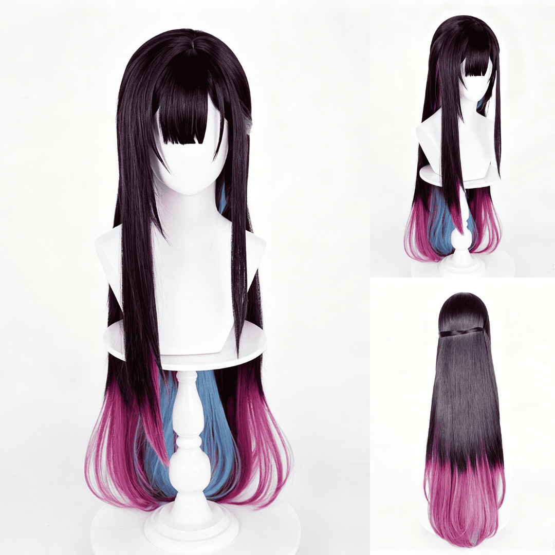 omgcos Honkai Star Rail Hysilens Long Black Cosplay Wig
