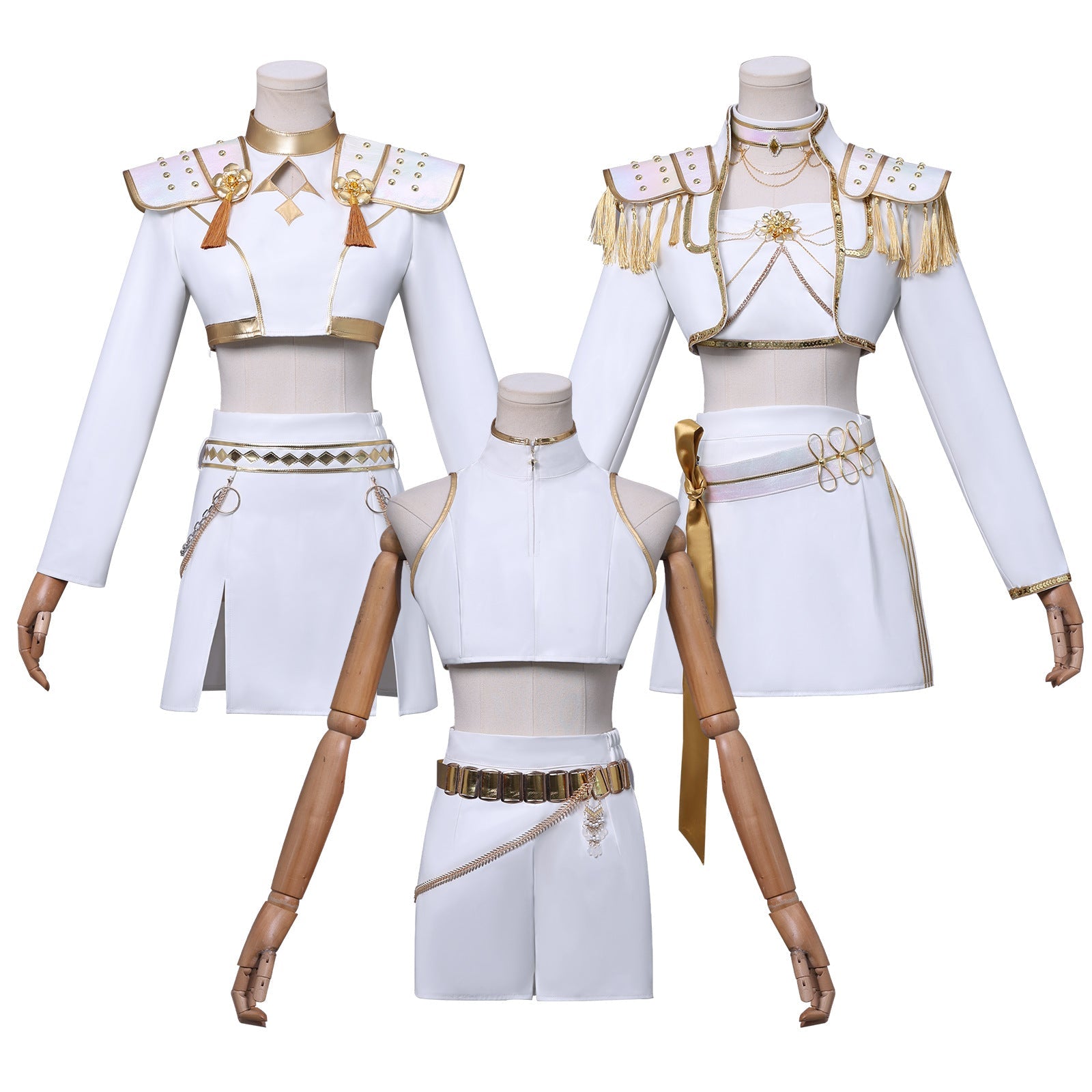 omgcos Kpop Girl White Outfit Cosplay Costume