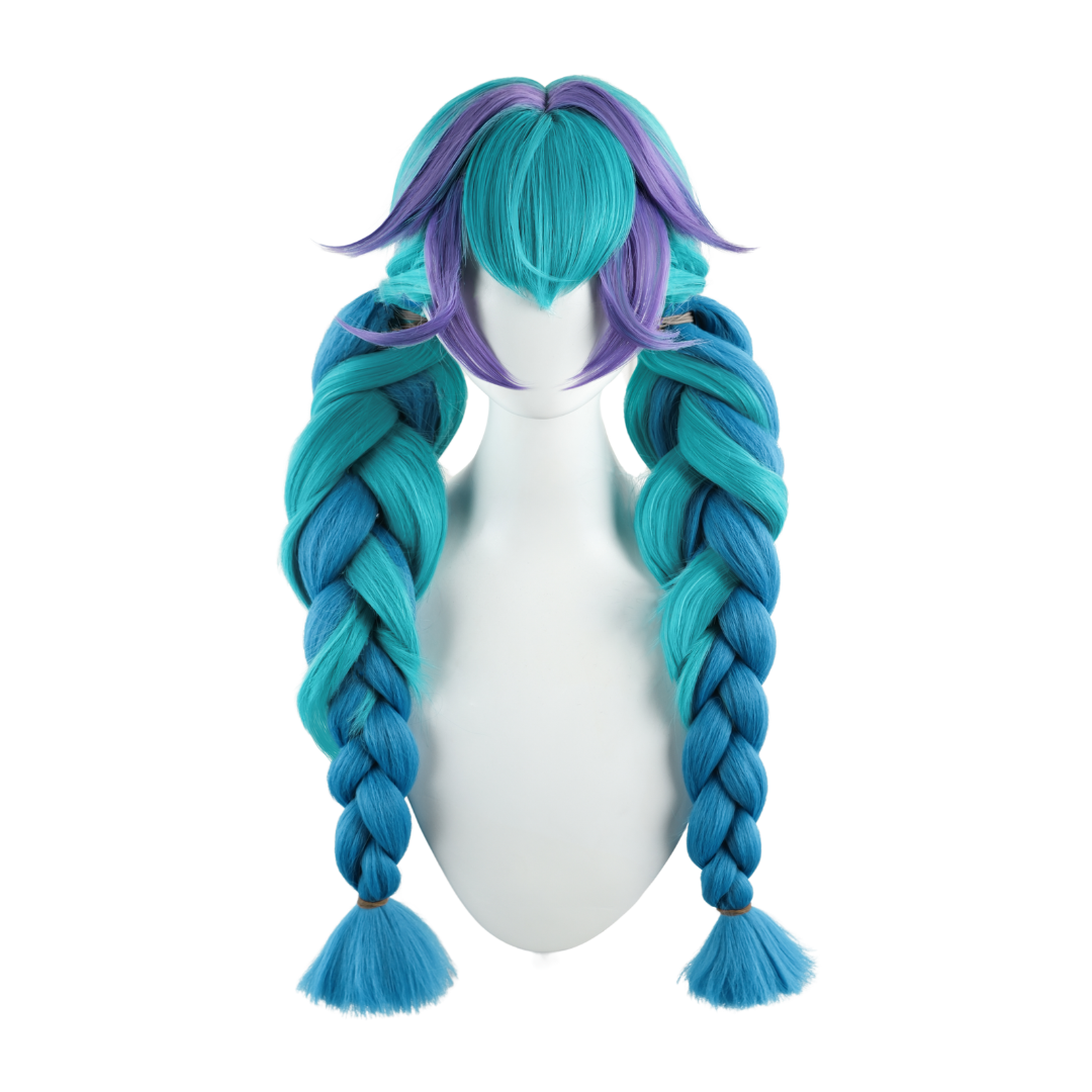 omgcos LOL Rain Shepherd Gwen Twin Tails Cosplay Wigs