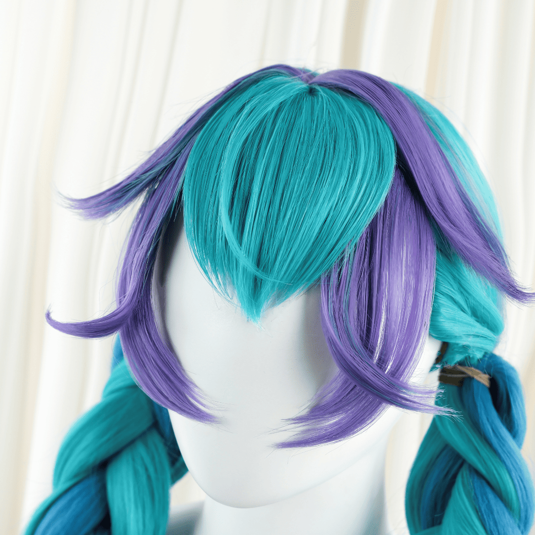 omgcos LOL Rain Shepherd Gwen Twin Tails Cosplay Wigs