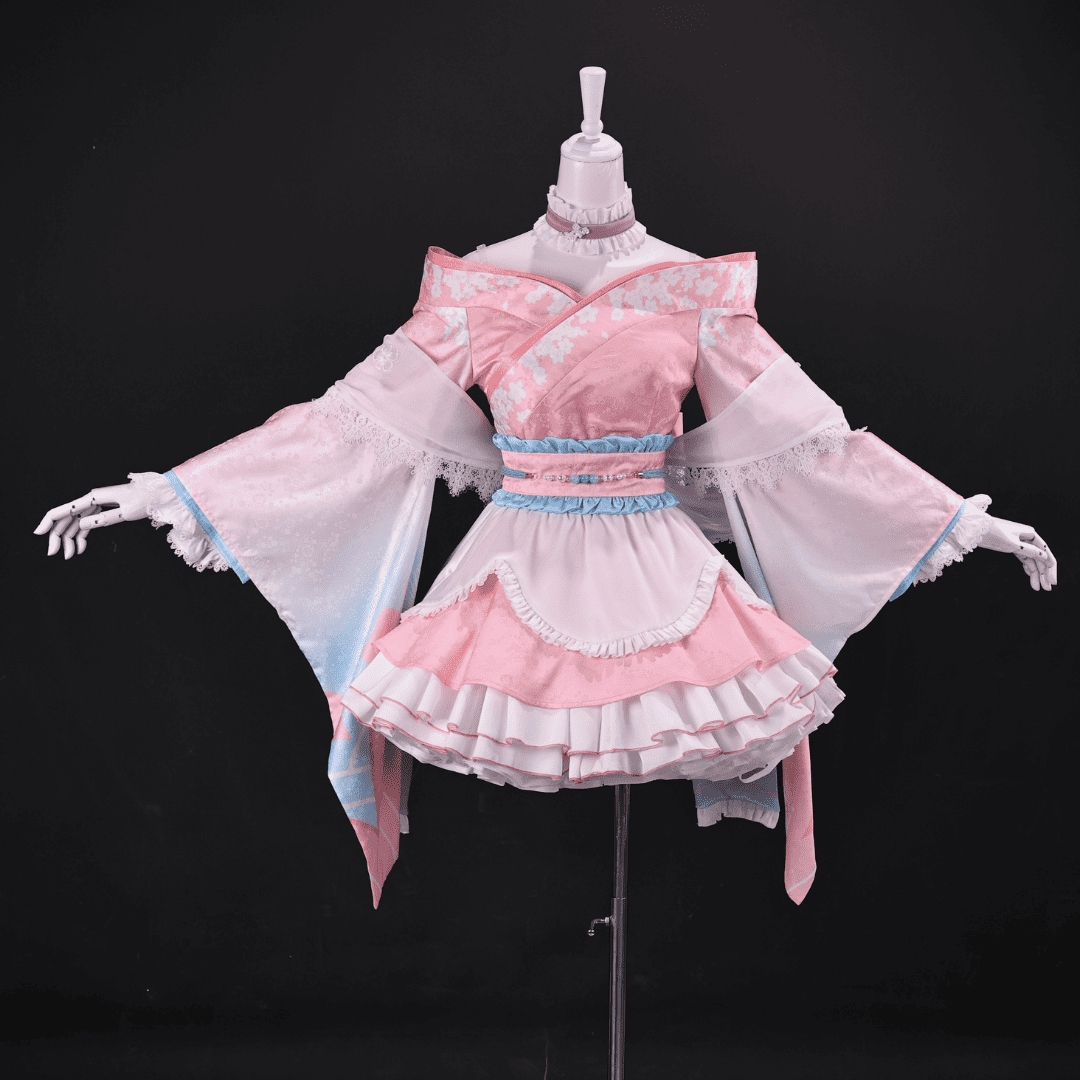 omgcos NIKKE Dorothy Spring Kimono Lolita Pink Cosplay Costume