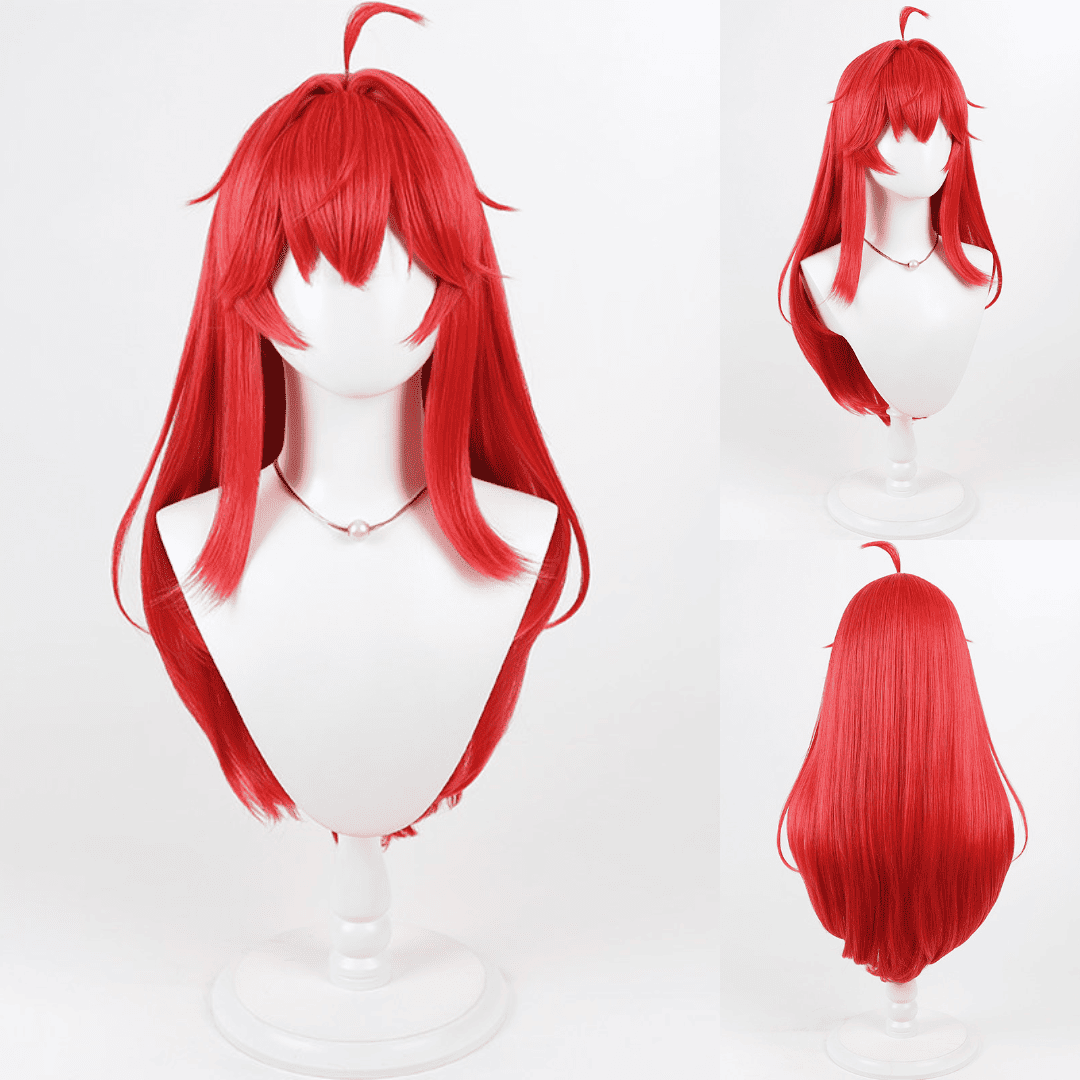 omgcos NTE Nanally Red Long Straight Cosplay Wig