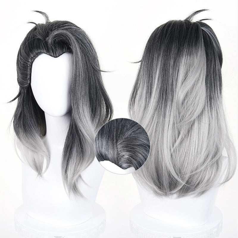 omgcos Valorant Fade 52cm Long Mixed Color Cosplay Wigs
