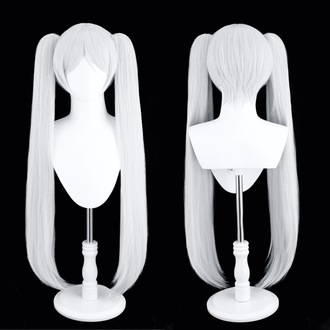 omgcos Anime White Elf Sorceress Frieren Cosplay Wigs