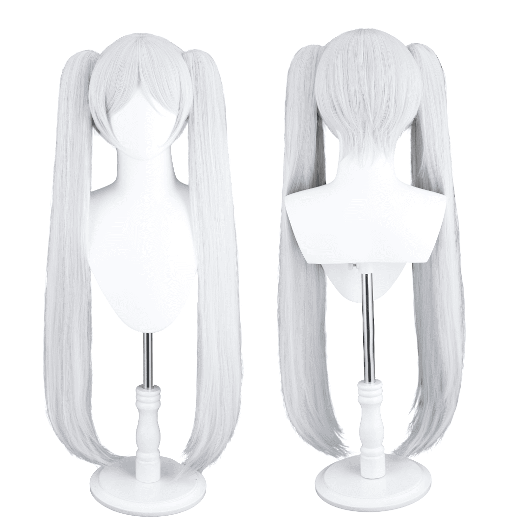 omgcos Anime White Elf Sorceress Frieren Cosplay Wigs