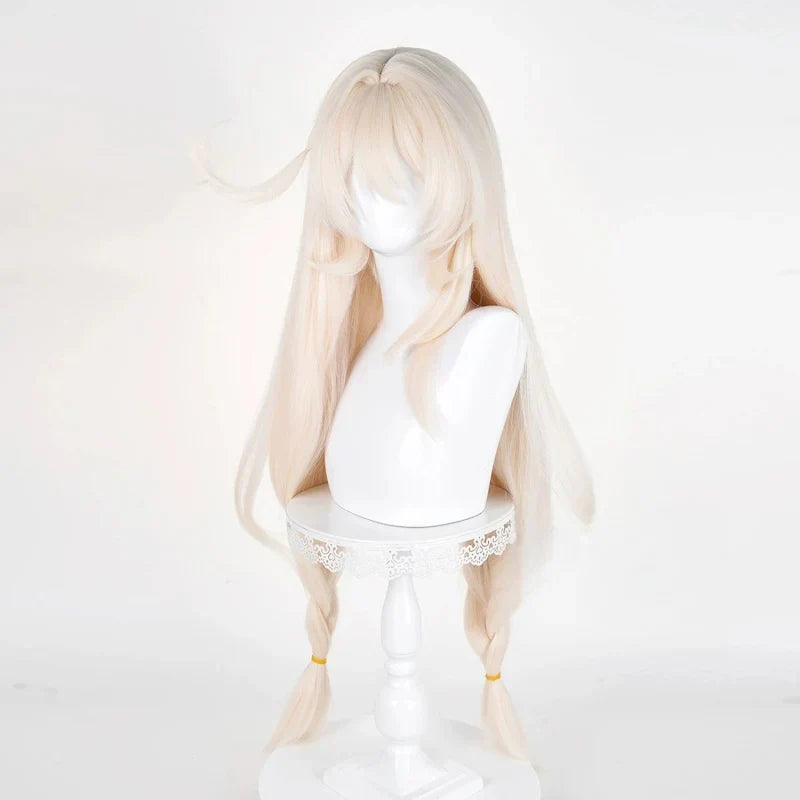 omgcos Genshin Impact Alice Pink-gold 98cm Halloween Cosplay Wig