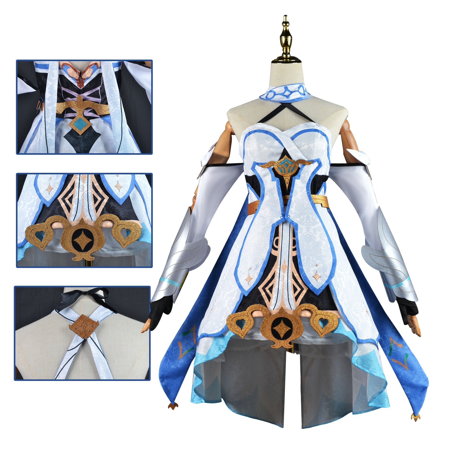 omgcos Genshin Impact Lumine Cosplay Costume Traveler Outfit
