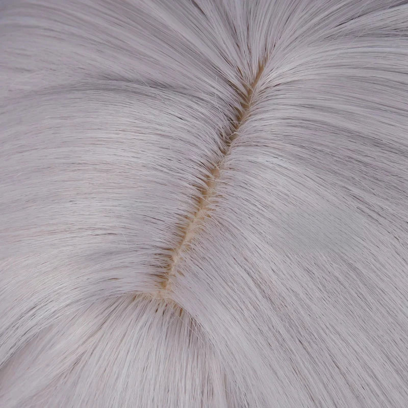 omgcos Genshin Impact Ronova Gray 98cm Halloween Cosplay Wig