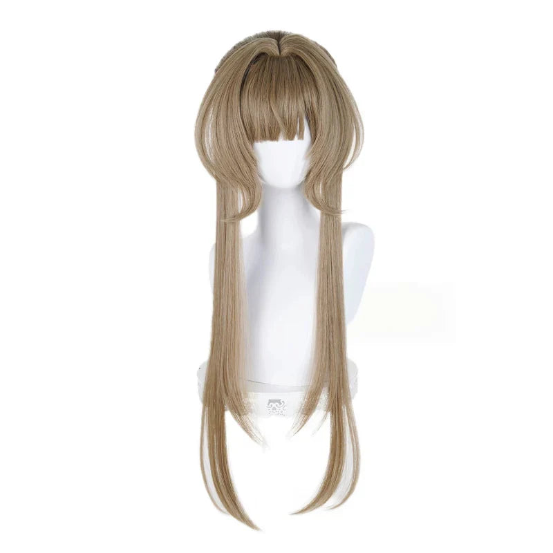 omgcos Genshin Impact Sandrone Marionette Brown 75cm Halloween Cosplay Wig