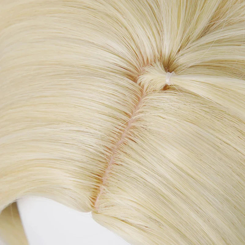 omgcos Genshin Impact Varka Gold 35cm Halloween Cosplay Wig