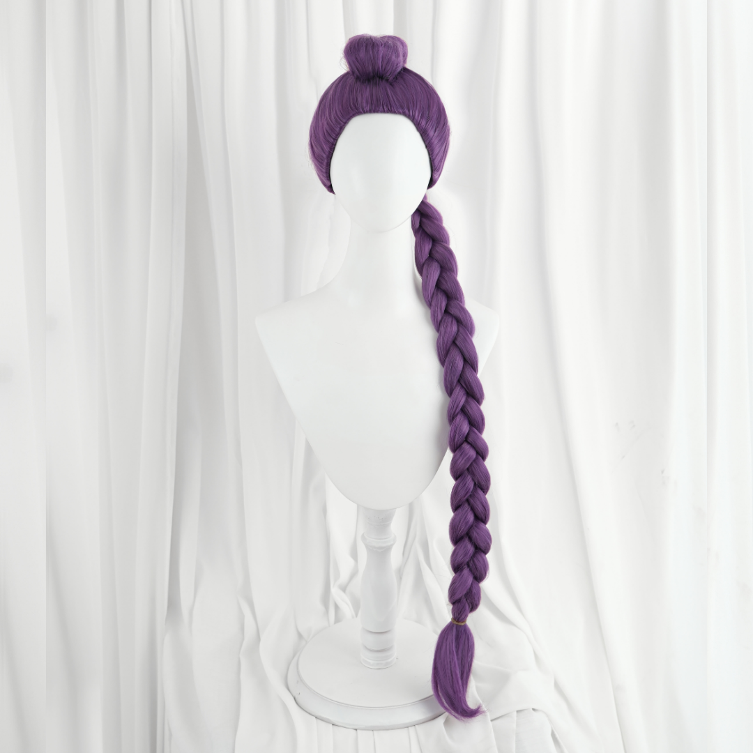 Ready To Ship omgcos Kpop Girl Rumi Cosplay Wig Purple Braid