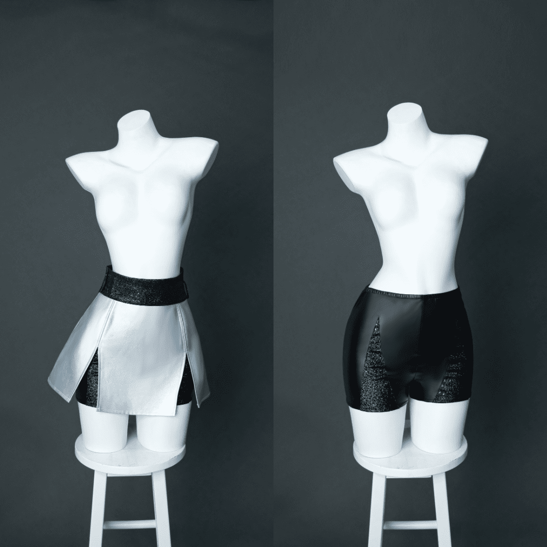 Last Batch omgcos Kpop Girl Zoey Golden Black Set Cosplay Costume