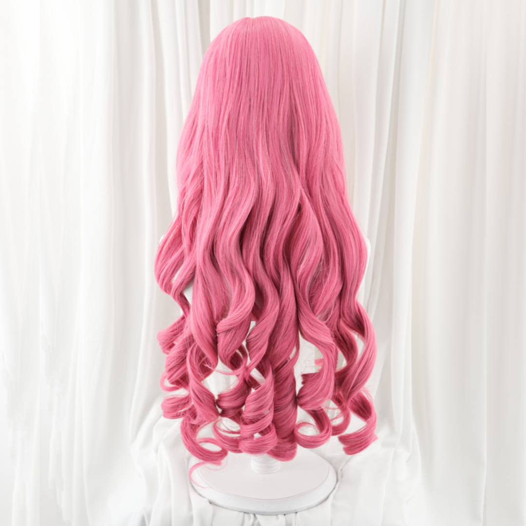 omgcos LOL Golden Spatula Perfume Gem Ahri Pink Cosplay Wig