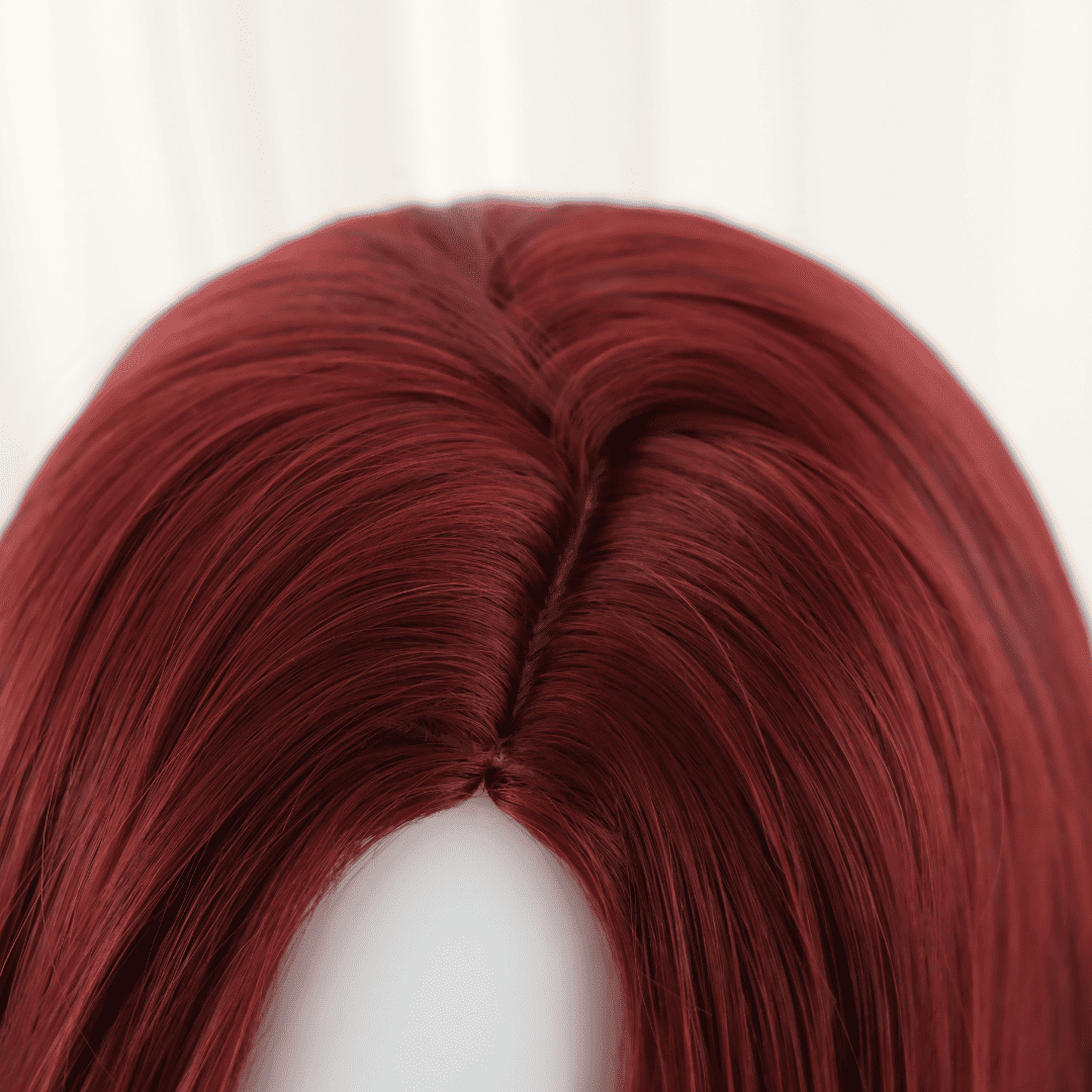 omgcos LOL Katarina Cosplay Wig Red Long Wig