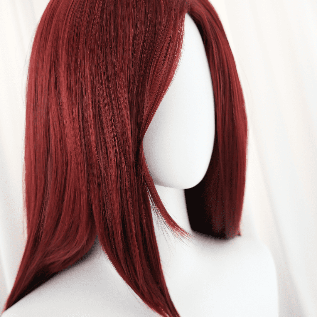 omgcos LOL Katarina Cosplay Wig Red Long Wig