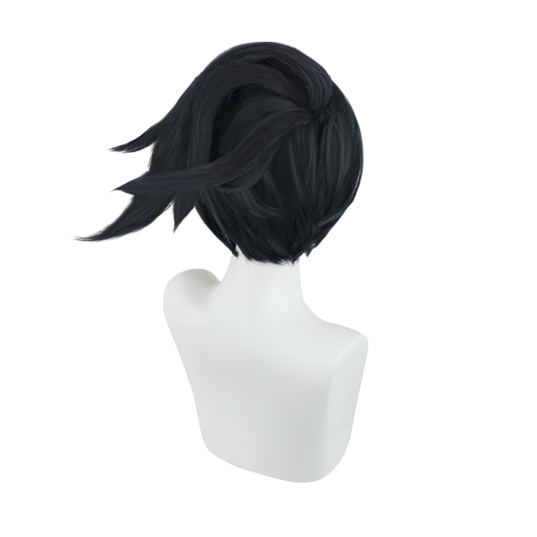 omgcos LOL League of Legends Akali Black Cosplay Wig