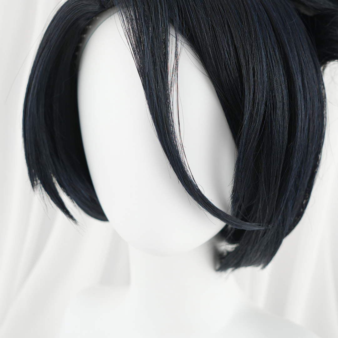 omgcos LOL League of Legends Akali Black Cosplay Wig