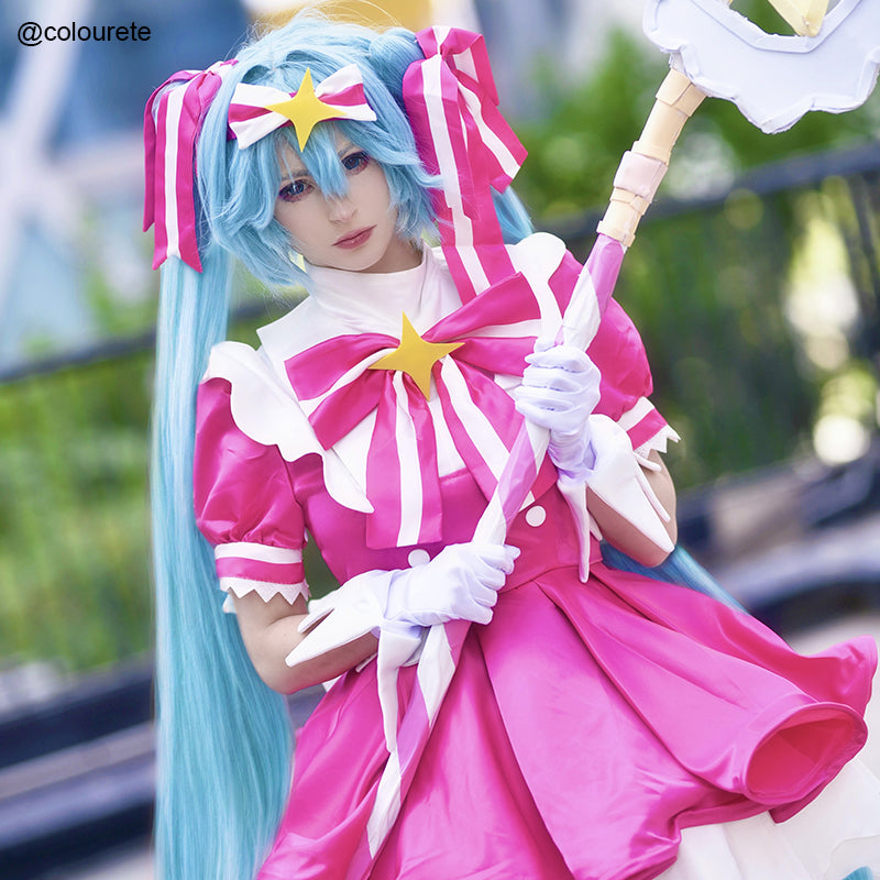 omgcos Retry Now Singer Pink Dress Magical Cosplay Costume In Stock