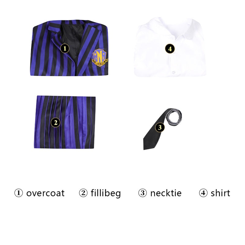 omgcos Wednesday Nevermore Academy Cosplay Costume