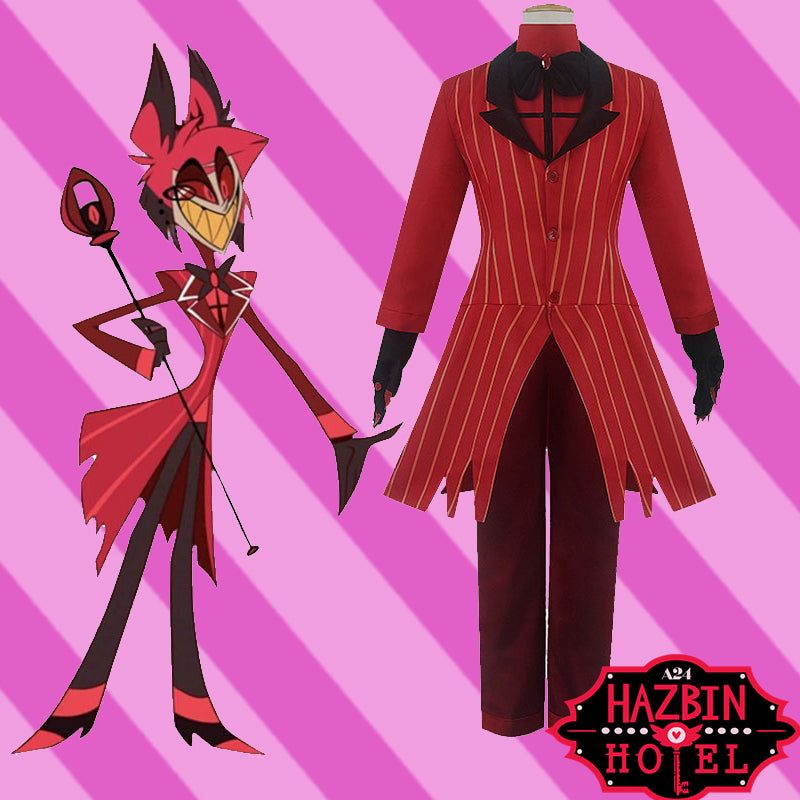 Anime Hazbin Hotel Alastor Cosplay Costume The Radio Demon Cosplay Costume