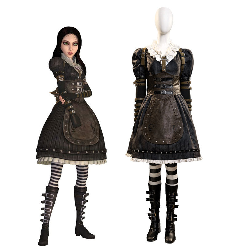 Alice: Madness Returns Alice Liddell Cosplay Halloween Party Outfits