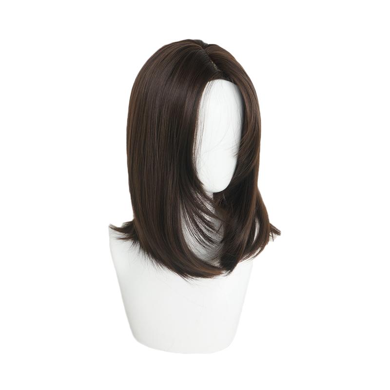 Alita: Battle Angel Alita Short Brown Wig Cosplay Wigs